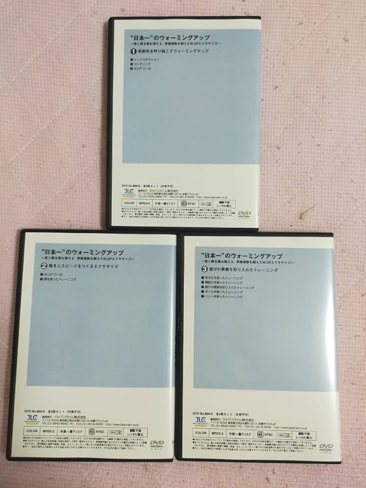 日本一のウォーミングアップ　全3巻 日本一のウォーミングアップ全3巻